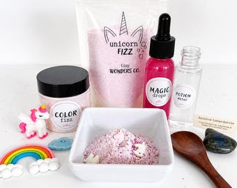 Unicorn Potion Kit – Magical Sensory Play with Real Crystals (Kids Imaginative Play) - Small Kit