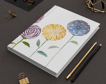 Florales Morgen-Routine-Journal Geschenk für Selbstpflege Intention Setting Notebook Tägliches Dankbarkeits-Buch für Schriftsteller Handgemaltes Aquarell-Design