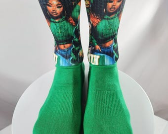 FAMU Personalized Adult Socks, Custom Photo Socks, Personalized Gifts, Socks with Photo, Fun Socks, Face Socks, Memorial Socks
