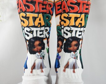 Calzini magici per ragazze nere - Calzini originali della sorella stella di Pasqua