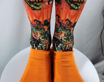 FAMU Rattlers Custom Crew Socks: Florida A&M University