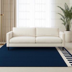 Hand Tufted Modern Orange Wool Rug: Vibrant Home Decor