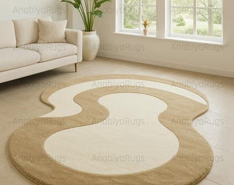 Beige Living Room Carpet, Plain Cream Beige Carpet, Rugs For Living Room, Cool Home Decor, Cosy Boho Area Rug, Modern Bedroom Rug, White Rug