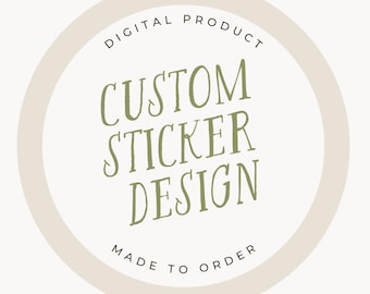 Diseño de pegatinas personalizadas / Etiquetas para regalos de cumpleaños, baby shower y bodas (descarga digital)