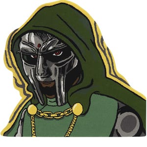 MF DOOM Handmade Rug – Tufted Art Piece | Hip Hop Decor, Wall Rug, Floor Mat