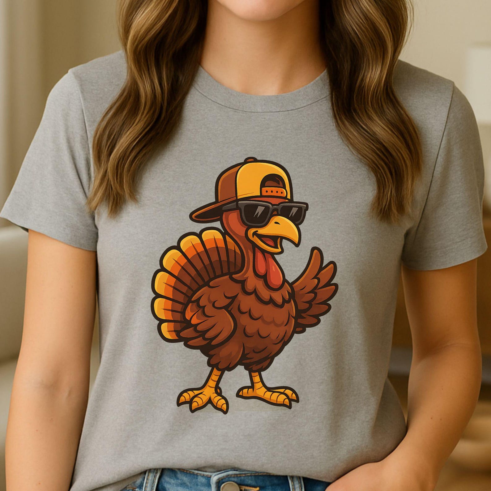Hip Hop Turkey Clipart Set | Cool Thanksgiving Turkey PNG | Skateboard ...