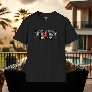 Wingman Designs Unisex Softstyle T-Shirt, Cool Graphic Tee, Gift for Him/Her, Casual Everyday Wear, Perfect for Celebrations