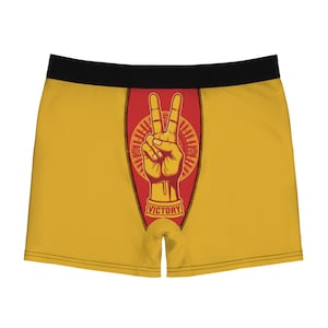 USC Inspired Victory Men&#39;s Boxer Briefs - Fun Gift, Unique Underwear, Stylish Loungewear, Quirky Fashion, Perfect for Celebrations
