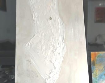 Israël map textured painting,relief art, modeling paste,symbolic and luminous art work.evolving artwork stay tuned...