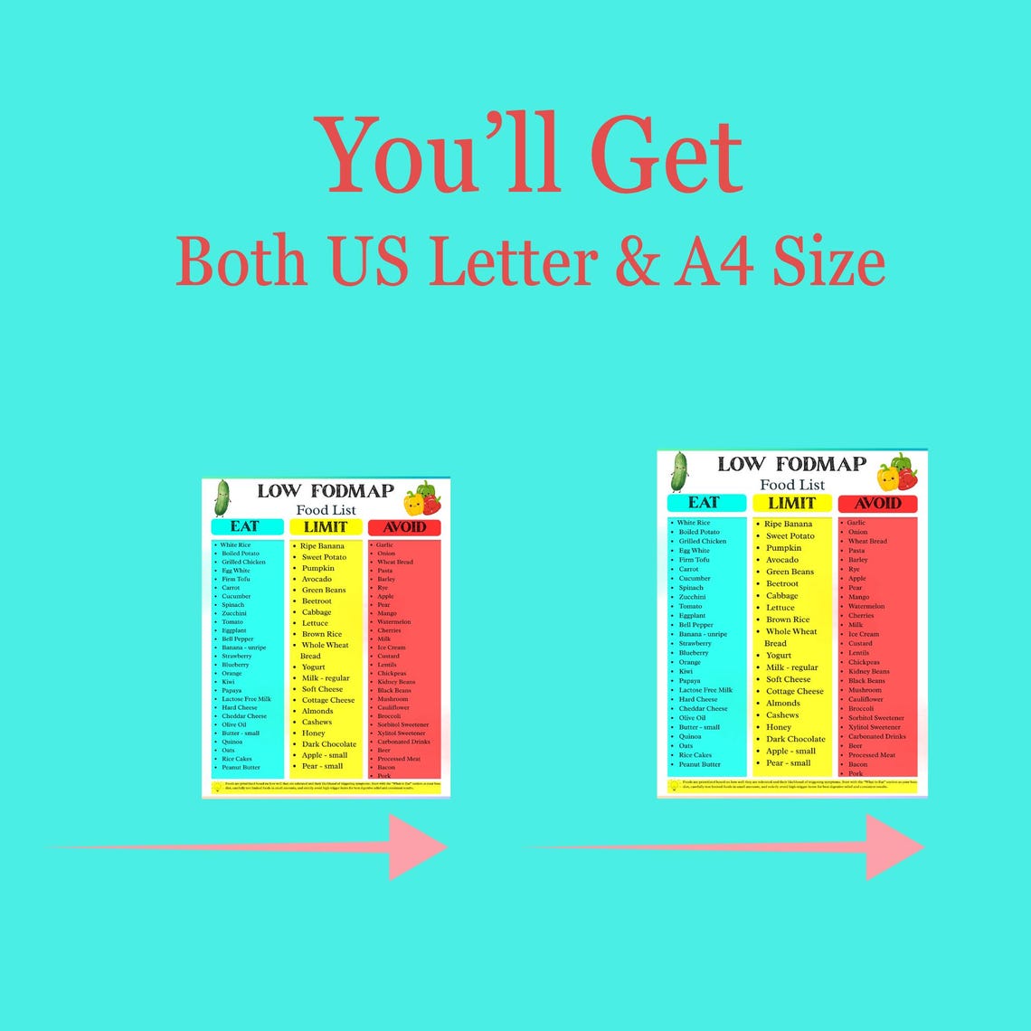 Tassium Letters Low Potassium Diet Food List Printable | Potassium Food List ...