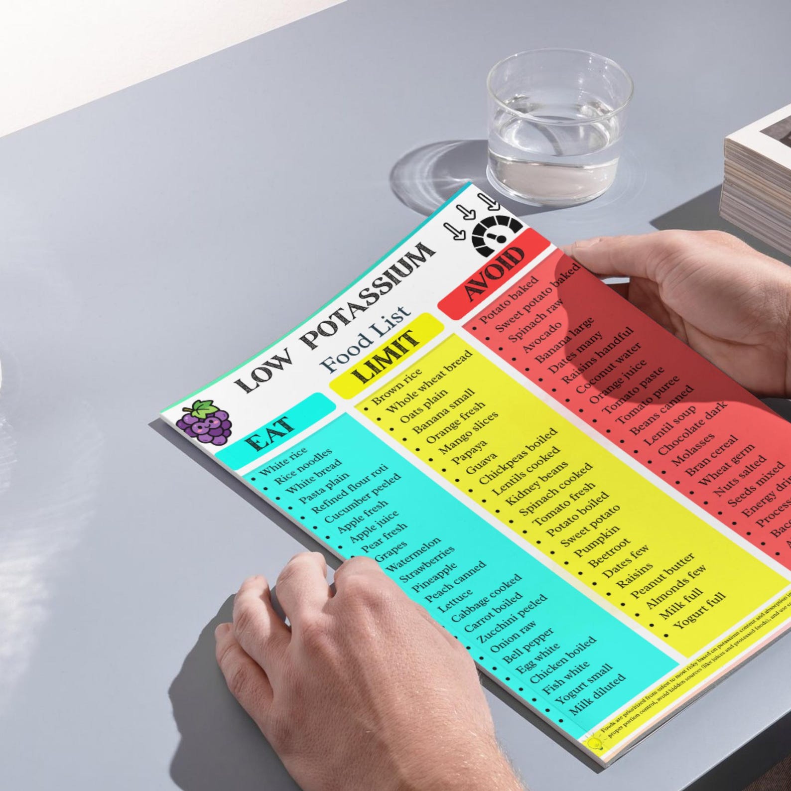 Tassium Letters Low Potassium Diet Food List Printable | Potassium Food List ...
