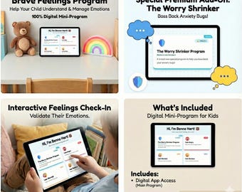 Calm Down Corner Program for Kids | Emotional Regulation Activities (Digital Download)