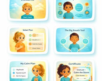 Programa de Regulación Emocional para Niños / Actividad para el Manejo de la Ira "Calma la Tormenta" / Herramienta SEL para el Aula