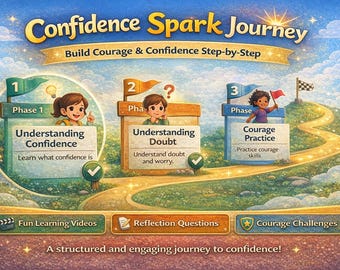 Programa para fomentar la confianza en los niños / Actividades de aprendizaje socioemocional, desarrollo del coraje (miniprograma digital)