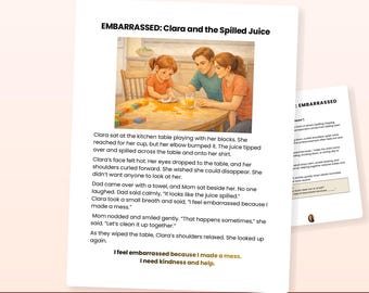 Historias de emociones para niños / Historias de apoyo conductual / Herramientas de asesoramiento SEL