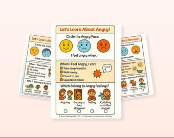 Póster de sentimientos en preescolar / Cuadro de emociones para el aula / Aprendizaje socioemocional