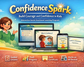 Actividades para fomentar la confianza en los niños / Mini programa de aprendizaje socioemocional para desarrollar la autoestima / Chispa de confianza