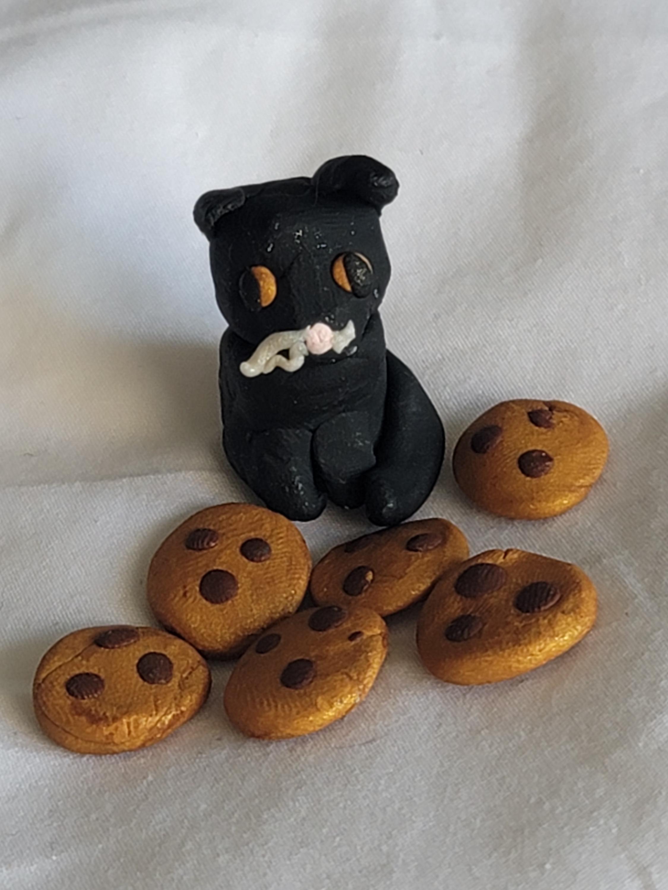 ミニチュア手作りチョコチップクッキー6個 - Etsy 日本