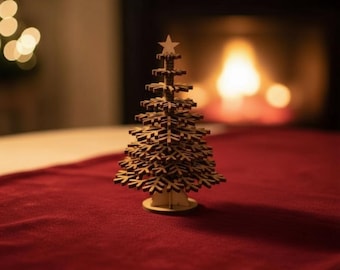 Christmas Tree (with Assembly Guide) dxf svg eps ai pdf Laser Cut files