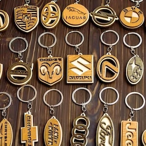 Auto Schlüsselanhänger Bundle Lasercut DIY Files: CNC Vorlage Vektor-Datei (Digitaler Download)