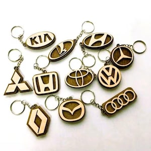 Car Keychain Bundle Lasercut DIY Files: CNC Template Vector File (Digital Download) image 6