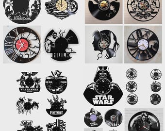 25+ Bundle of Wall Clocks DIY dxf cdr svg ai laser cut files