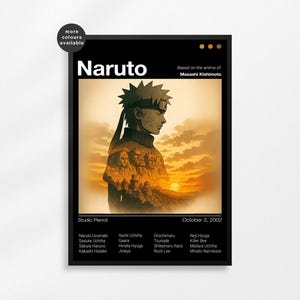 Naruto Uzumaki Poster | Naruto Print | Anime Poster | Anime Manga Art Print | Minimalist Poster | Vintage Retro Print | Flexible Sizes