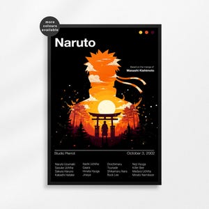 Naruto Uzumaki Poster | Naruto Print | Anime Poster | Anime Manga Art Print | Minimalist Poster | Vintage Retro Print | Flexible Sizes