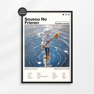 Sousou No Frieren Anime Poster: Serene Water Reflection Art, Digital or Physical Print