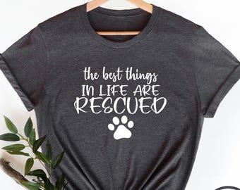 Rescue Dog Adoption Shirt, Animal Lover Graphic Tee