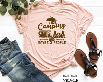 Camp Life Shirt, Happy Camping Shirt, Camping Fire Shirt, Camper Shirt, Nature Lover Shirt, Hiking Gifts, Glamping Shirt, RV Camping Gifts