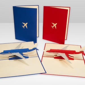 3D Pop Up Aeroplane Greeting Card, Pop Up Plane Card, Airplane Card, Aviation Greeting Card, Pilot Gift, Birthday, Pop Up Card,