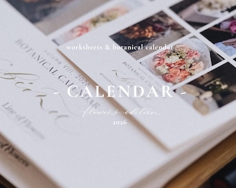 Calendario de caligrafía y hojas de práctica: meses y números en inglés (PDF imprimible)