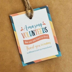 Volunteer druckbare Geschenkanhänger | Erstaunliches Geschenk für Volunteers | Ehrenamtliche Helfer sind schwer zu finden Geschenkanhänger | PTO oder PTA Geschenkanhänger | Eltern Volunteer Geschenk