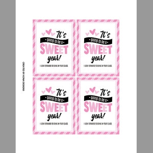 First Day of School Tag | It's Going to Be a Sweet Year Printable Tag ...