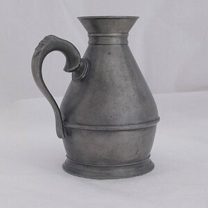 Antique Pewter Haystack Measure - 4.75" Harvester Noggin - Stamped England