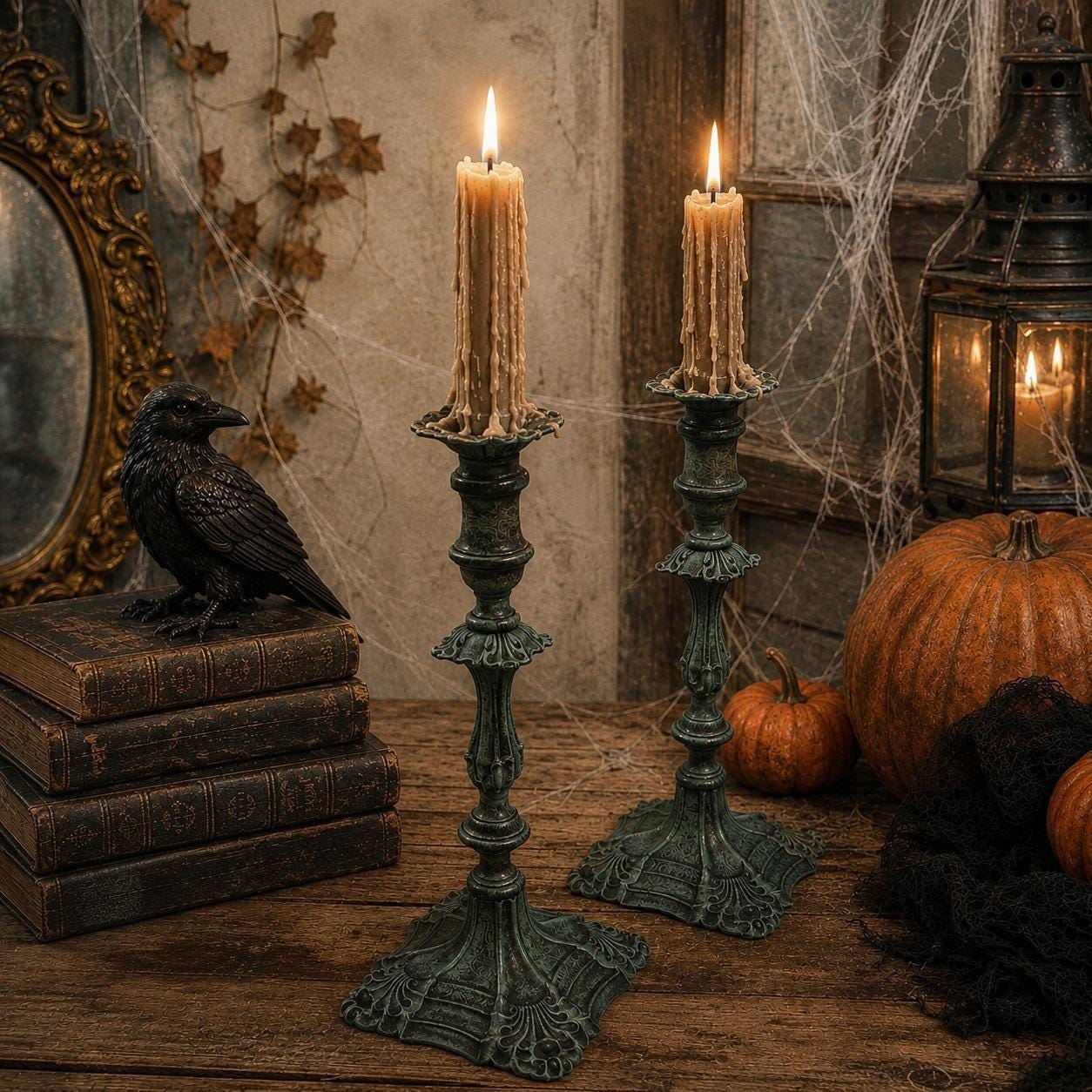 Antique Iron Candlesticks - Etsy