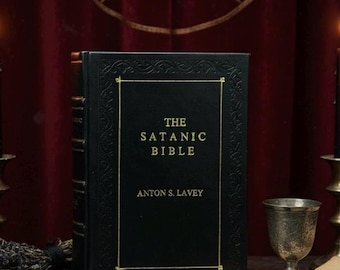 The Satanic Bible By La Vey, Anton [Full Leather Bound]