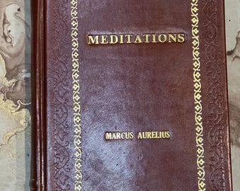 Meditaciones de Marco Aurelio, edición encuadernada en piel