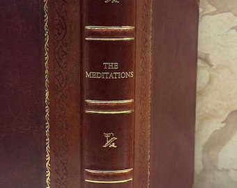 The Meditations  Marcus Aurelius [Leather Bound]
