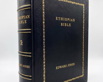 Biblia Etíope en Inglés 88 Libros Edward Jones Negro [Edición encuadernada en cuero]