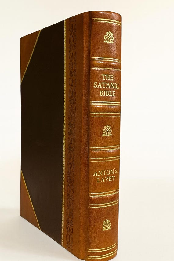 The Satanic Bible by La Vey, Antont [leather Bound] - Etsy