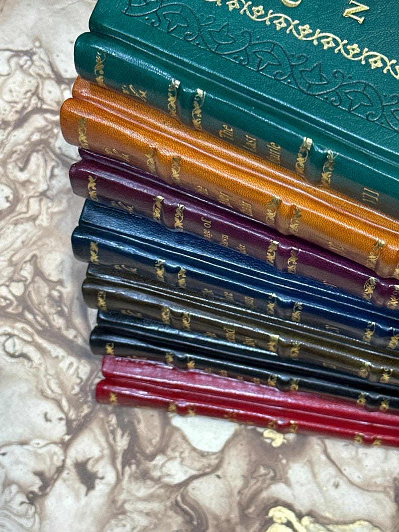 Crónicas de Narnia, 7 libros, C.S. Lewis. Edición encuadernada en piel. imagen 5