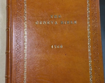 1560 Genfer Bibel | Vollledergebundene Premium Edition