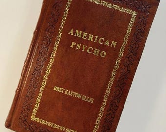Libros de cuero reencuadernados de American Psycho / Regalo clásico vintage /