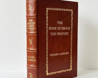 El Libro de Enoc el Profeta, por Richard Laurence, encuadernado en cuero.