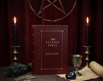The Satanic Bible By La Vey, Anton [Red Leather Bound]