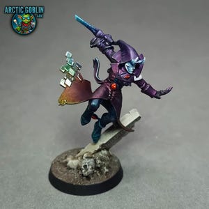Painted Solitaire - Eldar Harlequin Aldeari Voidweaver Harlequins Warhammer 40k - Premium painted miniature. Collector player Warhammer