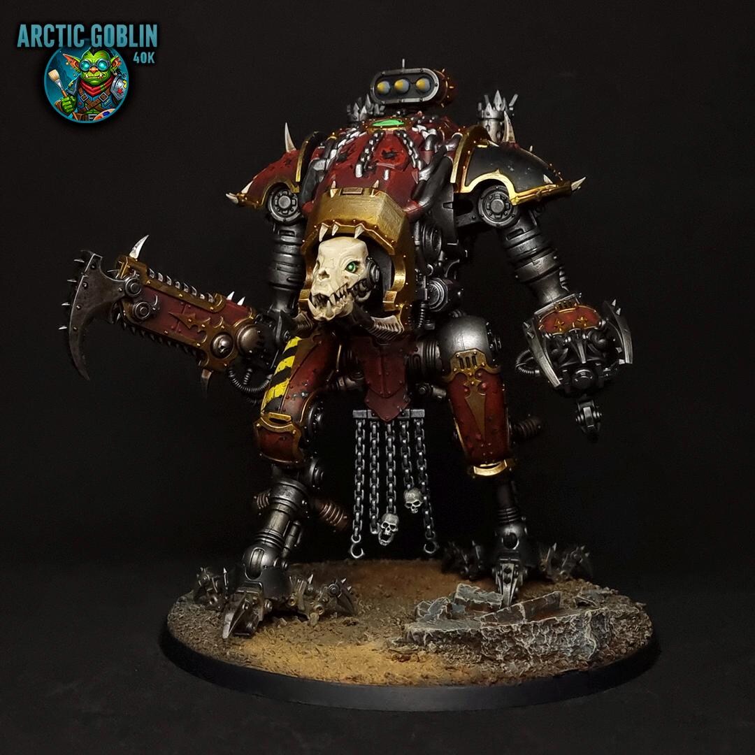 Wardogs Chaos Knights Warhammer 40k - Premium Painted Miniature