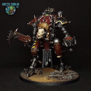 Wardogs Chaos Knights Warhammer 40k - Premium painted miniature war machine. Army of Chaos
